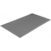 Crown Military Deck Plate Non-Conductive Switchboard Runner Mat - 3' x 75', Gray